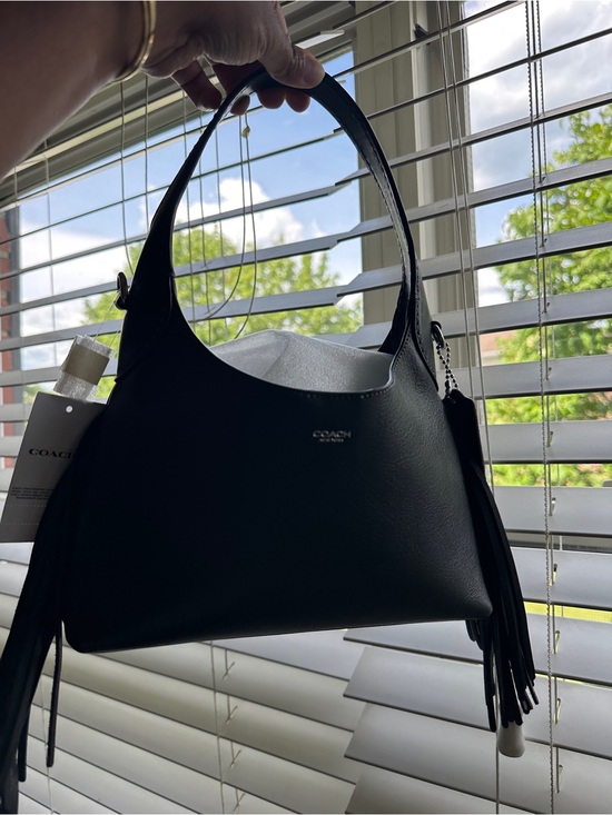 Coach Handbags - Coach Black Brooklyn 23 Shoulder Bag with Fringe Tassels Brand New w/Tags